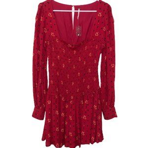 SOLD! FREE PEOPLE TWO FACES PRINTED MINI DRESS